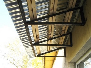 независимая крыша балкона
