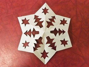 киригами новогодние схемы
