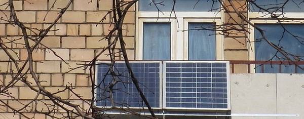 солнечная батарея на балконе